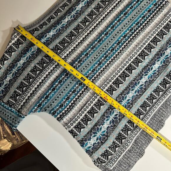 Victoria's Secret Women's Large 100% Cotton Nordic Pattern Cropped Sweater - Picture 10 of 10